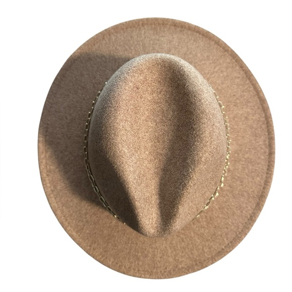 Anthropologie Tan Fedora Hat - Picture 5 of 9